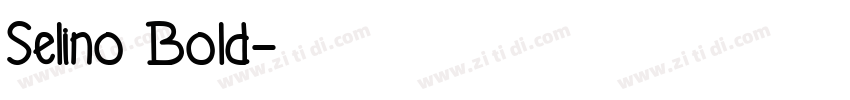Selino Bold字体转换
